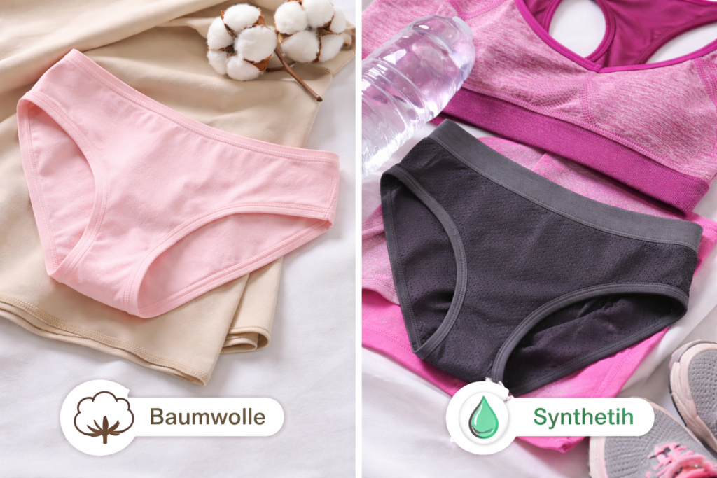 Baumwollunterwäsche und synthetische Sportunterwäsche im Vergleich – Einfluss von Materialien auf das Intimklima